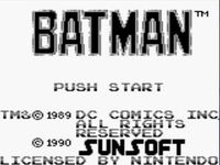 une photo d'Ã©cran de Batman sur Nintendo Game Boy